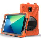 For Samsung Galaxy Tab Active 2 8.0 T390/T395/T397 Shockproof Colorful Silicone + PC Protective Case with Holder & Hand Grip Strap & Pen Slot(Orange) - 2