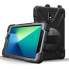 For Samsung Galaxy Tab Active 2 8.0 T390/T395/T397 Shockproof Colorful Silicone + PC Protective Case with Holder & Hand Grip Strap & Pen Slot(Black) - 2
