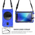 For Samsung Galaxy Tab Active 2 8.0 T390/T395/T397 Shockproof Colorful Silicone + PC Protective Case with Holder & Hand Grip Strap & Pen Slot(Blue) - 3