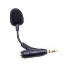 3.5mm Elbow Dual Ports Microphone for Mobile Live Broadcast, Length:80mm - 1
