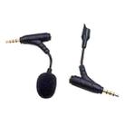 3.5mm Elbow Dual Ports Microphone for Mobile Live Broadcast, Length:80mm - 3
