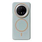 For Huawei Mate 70 Pro / 70 Pro+ Thin Circle MagSafe Litchi Grain TPU Phone Case(Blue Orange) - 1