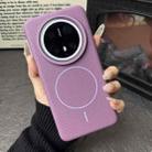 For Huawei Mate 70 Pro / 70 Pro+ Thin Circle MagSafe Litchi Grain TPU Phone Case(Sunset Purple) - 2