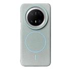 For Huawei Mate 70 Pro / 70 Pro+ Thin Circle MagSafe Litchi Grain TPU Phone Case(Light Blue) - 1