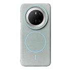 For Huawei Mate 70 Thin Circle MagSafe Litchi Grain TPU Phone Case(Light Blue) - 1
