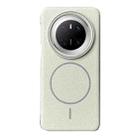 For Huawei Mate 70 Thin Circle MagSafe Litchi Grain TPU Phone Case(White Grey) - 1