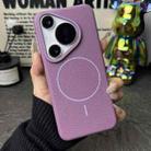 For Huawei Pura 70 Pro / 70 Pro+ Thin Circle MagSafe Litchi Grain TPU Phone Case(Sunset Purple) - 2