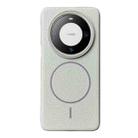 For Huawei Mate 60 Thin Circle MagSafe Litchi Grain TPU Phone Case(Titanium Gray) - 1