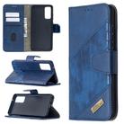 For Samsung Galaxy S20 FE 5G / S20 Lite Matching Color Crocodile Texture Horizontal Flip PU Leather Case with Wallet & Holder & Card Slots(Blue) - 1