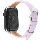 For Apple Watch 46mm / 49mm / 45mm / 44mm Silk Microfiber Leather Watch Band(Purple) - 2