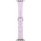 For Apple Watch 46mm / 49mm / 45mm / 44mm Silk Microfiber Leather Watch Band(Purple) - 3