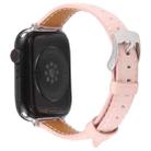 For Apple Watch 42mm / 41mm / 40mm / 38mm Silk Microfiber Leather Watch Band(Pink) - 2