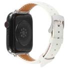 For Apple Watch 42mm / 41mm / 40mm / 38mm Silk Microfiber Leather Watch Band(White) - 2