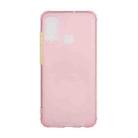 For Huawei P smart 2020 Color Button Translucent Frosted TPU Four-corner Airbag Shockproof Case(Pink) - 1