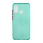 For Huawei P smart 2020 Color Button Translucent Frosted TPU Four-corner Airbag Shockproof Case(Green) - 1