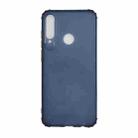 For Huawei Y6p Color Button Translucent Frosted TPU Four-corner Airbag Shockproof Case(Navy Blue) - 1