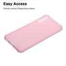 For Huawei Honor 20 Lite Color Button Translucent Frosted TPU Four-corner Airbag Shockproof Case(Pink) - 2