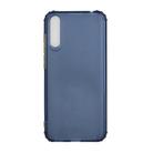For Huawei Honor 20 Lite Color Button Translucent Frosted TPU Four-corner Airbag Shockproof Case(Navy Blue) - 1