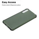 For Huawei Honor 20 Lite Color Button Translucent Frosted TPU Four-corner Airbag Shockproof Case(Dark Green) - 2