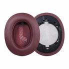 1 Pair Protein Leather Earphone Replacement Earpads For JBL Live 500BT(Dark Red) - 1