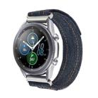 Kalebol 18mm Universal Nylon Loop Fastener Denim Watch Band(Black) - 1