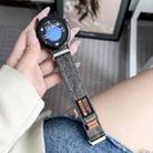 Kalebol 18mm Universal Nylon Loop Fastener Denim Watch Band(Cement Yellow) - 2