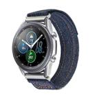 Kalebol 18mm Universal Nylon Loop Fastener Denim Watch Band(Dark Grey) - 1