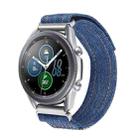 Kalebol 18mm Universal Nylon Loop Fastener Denim Watch Band(Navy Blue) - 1