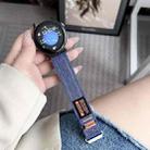 Kalebol 18mm Universal Nylon Loop Fastener Denim Watch Band(Navy Blue) - 2