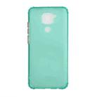For Xiaomi Redmi Note 9 Color Button Translucent Frosted TPU Four-corner Airbag Shockproof Case(Green) - 1