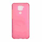 For Xiaomi Redmi Note 9 Color Button Translucent Frosted TPU Four-corner Airbag Shockproof Case(Red) - 1