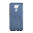 For Xiaomi Redmi Note 9 Color Button Translucent Frosted TPU Four-corner Airbag Shockproof Case(Navy Blue) - 1