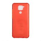 For Xiaomi Redmi Note 9 Color Button Translucent Frosted TPU Four-corner Airbag Shockproof Case(Orange) - 1