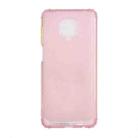 For Xiaomi Redmi Note 9 Pro Color Button Translucent Frosted TPU Four-corner Airbag Shockproof Case(Pink) - 1