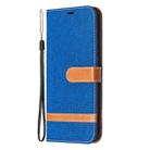 For Samsung Galaxy S20 FE 5G / S20 Lite Color Matching Denim Texture Horizontal Flip Leather Case with Holder & Card Slots & Wallet & Lanyard(Blue) - 2