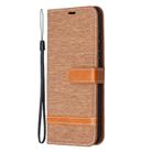 For Samsung Galaxy S20 FE 5G / S20 Lite Color Matching Denim Texture Horizontal Flip Leather Case with Holder & Card Slots & Wallet & Lanyard(Brown) - 2