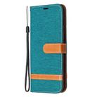 For Samsung Galaxy S20 FE 5G / S20 Lite Color Matching Denim Texture Horizontal Flip Leather Case with Holder & Card Slots & Wallet & Lanyard(Green) - 2