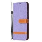 For Samsung Galaxy S20 FE 5G / S20 Lite Color Matching Denim Texture Horizontal Flip Leather Case with Holder & Card Slots & Wallet & Lanyard(Purple) - 2