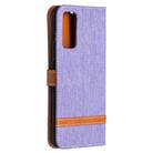 For Samsung Galaxy S20 FE 5G / S20 Lite Color Matching Denim Texture Horizontal Flip Leather Case with Holder & Card Slots & Wallet & Lanyard(Purple) - 3