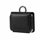 Multi-functional Faux Leather Waist-Hanging Bag For Foldable Phone , Size: 10 x 7.8 x 2.8cm(Black) - 1