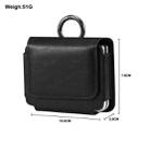 Multi-functional Faux Leather Waist-Hanging Bag For Foldable Phone , Size: 10 x 7.8 x 2.8cm(Black) - 2