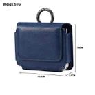 Multi-functional Faux Leather Waist-Hanging Bag For Foldable Phone , Size: 10 x 7.8 x 2.8cm(Blue) - 2