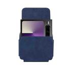 Multi-functional Faux Leather Waist-Hanging Bag For Foldable Phone , Size: 10 x 7.8 x 2.8cm(Blue) - 6