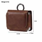Multi-functional Faux Leather Waist-Hanging Bag For Foldable Phone , Size: 10 x 7.8 x 2.8cm(Coffee) - 2