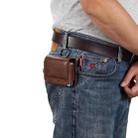 Multi-functional Faux Leather Waist-Hanging Bag For Foldable Phone , Size: 10 x 7.8 x 2.8cm(Coffee) - 3