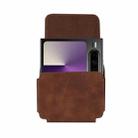 Multi-functional Faux Leather Waist-Hanging Bag For Foldable Phone , Size: 10 x 7.8 x 2.8cm(Coffee) - 6