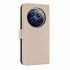 For Realme 12 Pro 5G / P1 Pro Metal Bow Leather Phone Case with Hand Strap(Apricot) - 3