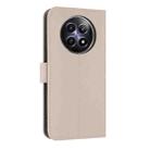 For Realme 13 5G / 12 5G / C65 5G Metal Bow Leather Phone Case with Hand Strap(Apricot) - 3