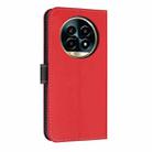 For Realme 13 Pro 5G / 13 Pro+ 5G Metal Bow Leather Phone Case with Hand Strap(Red) - 3
