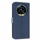 For Realme 13 Pro 5G / 13 Pro+ 5G Metal Bow Leather Phone Case with Hand Strap(Dark Blue) - 3